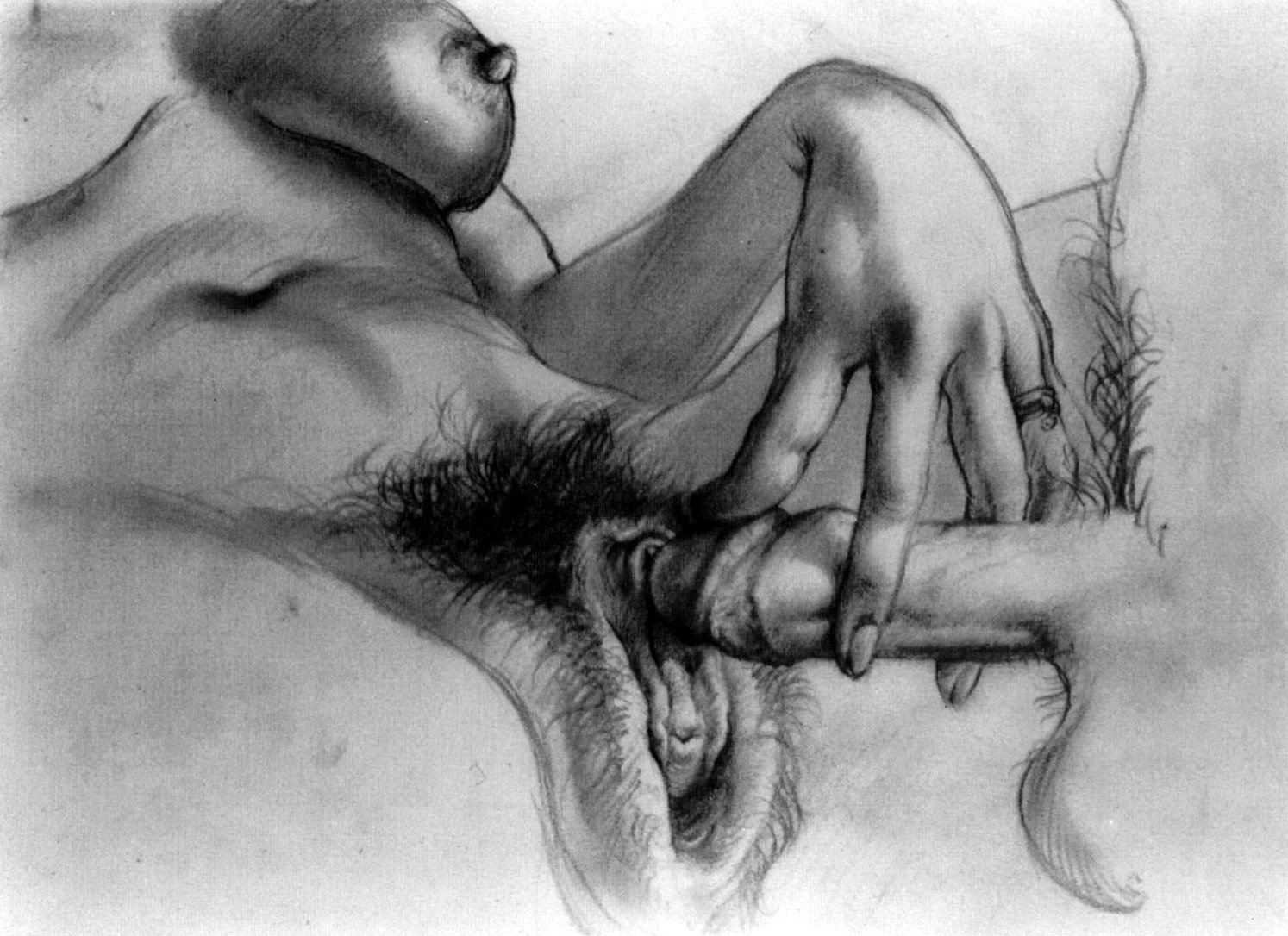 Рисунок Карандашом Девушки Секс