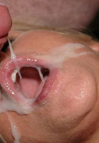 Сперма в рот крупным планом (60 фото)