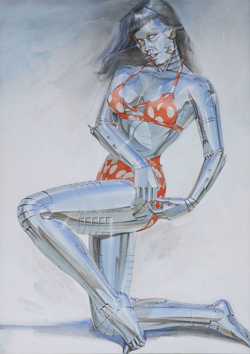 Erotic Art by Hajime Sorayama ( +18 ) (1211 работ) (эротика)