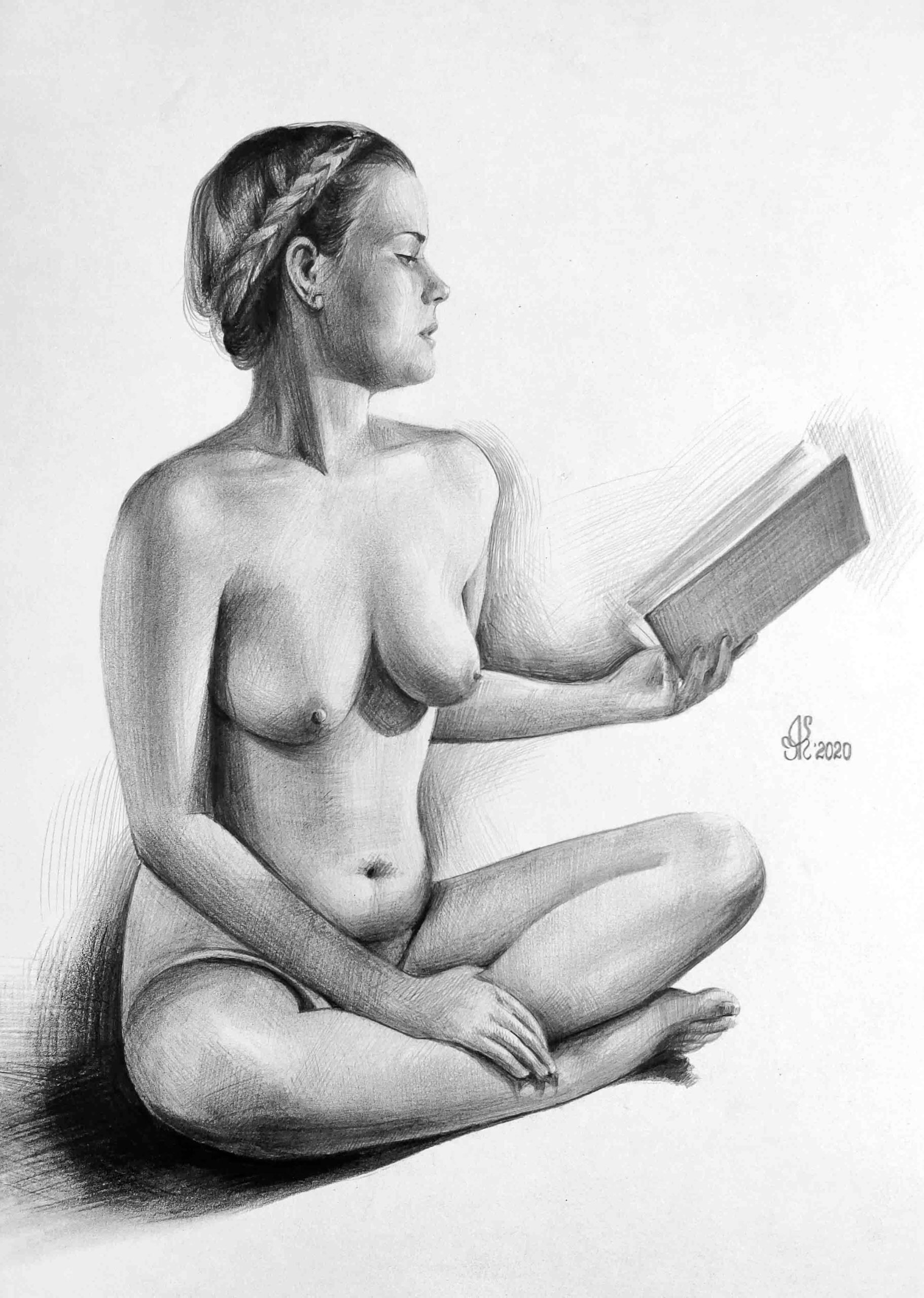 Рисунки карандашом женское тело (26 фото)