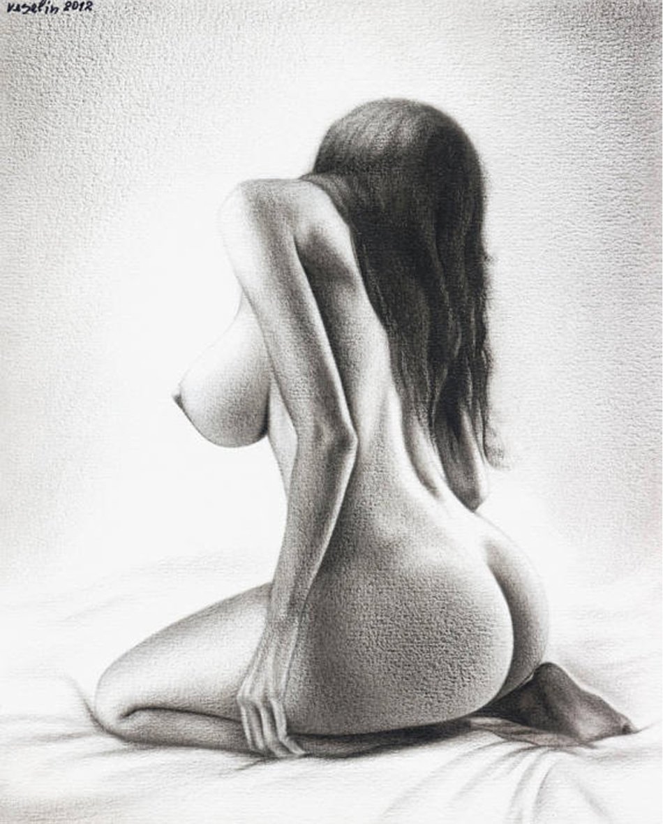 реалистичные рисунки голых девушек