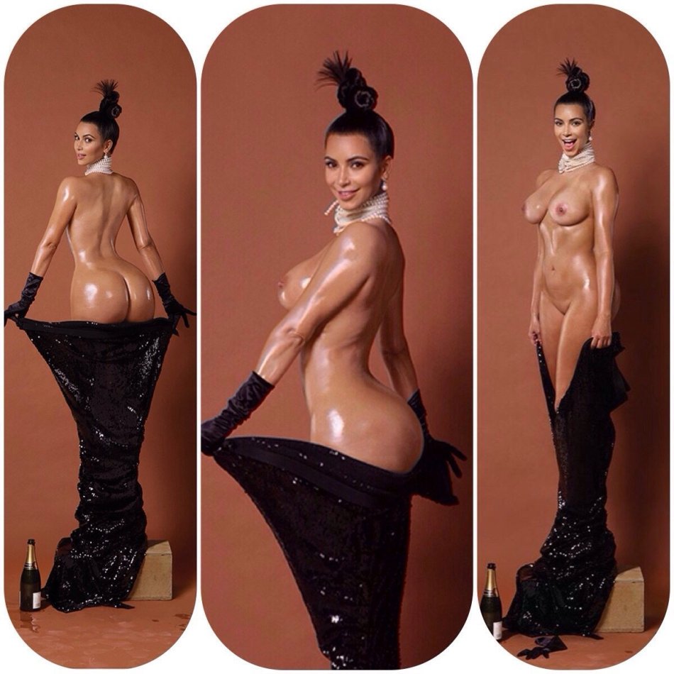 Ким Кардашян (Kim Kardashian) голая